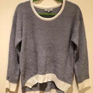 Fate Two Color Sweater in Powder Blue